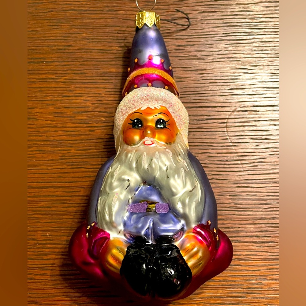 Vintage Christopher Radko Elfin Magic Santa Christmas Ornament